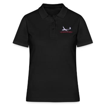 Pilote de planeur Genie planeur glide - Polo Femme - noir - Devant - Ailine (174cm)