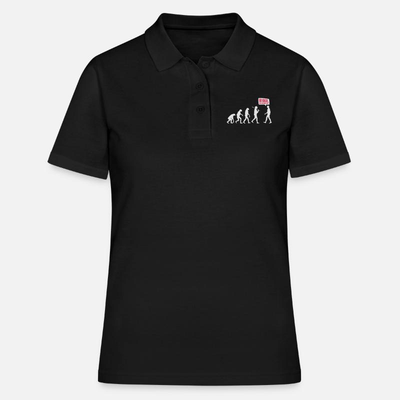Go back we screwed up - Evolution Lustig Humor - Polo Femme - noir