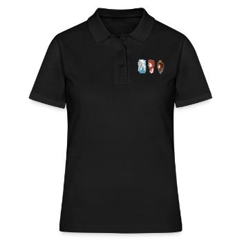 série de mode - Polo Femme - noir - Devant - Ailine (174cm)