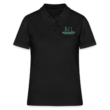 nukeromancer - Frauen Polo Shirt - Schwarz - Vorne - Ailine (174cm)