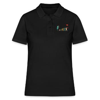 Skydive Evolution: Skydiver Design - Polo Femme - noir - Devant - Ailine (174cm)