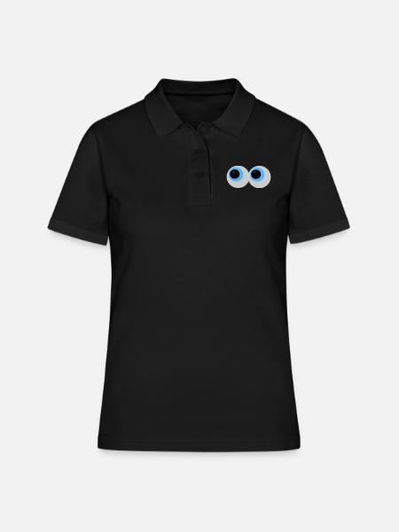 Yeux - Polo Femme - noir