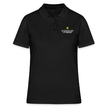 La science. La science. cadeau - Polo Femme - noir - Devant - Ailine (174cm)