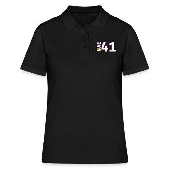 AE41-KARTON - Frauen Polo Shirt - Schwarz - Vorne - Ailine (174cm)