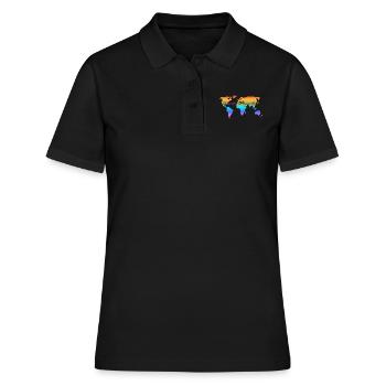 Diversity is beautiful. Equal rights for all. - Women's Polo Shirt - black - Front - Ailine (174cm)