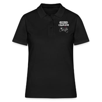 Vintage Level 2 Complete 2nd Wedding Anniversary C - Women's Polo Shirt - black - Front - Ailine (174cm)
