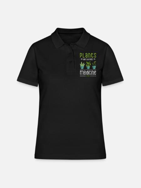 Medicinal Herbs Healing Healer Doctor - Women's Polo Shirt - black
