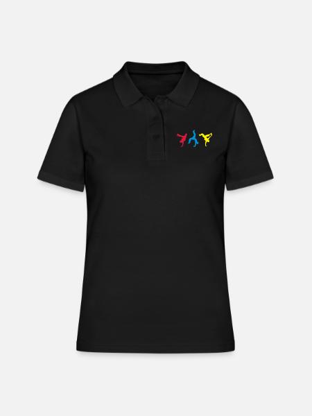 bboys___f3 - Polo Femme - noir
