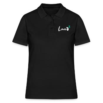 Mutter - Frauen Polo Shirt - Schwarz - Vorne - Ailine (174cm)
