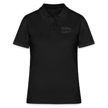 Science is real! - Women's Polo Shirt - black - Front - Ailine (174cm)