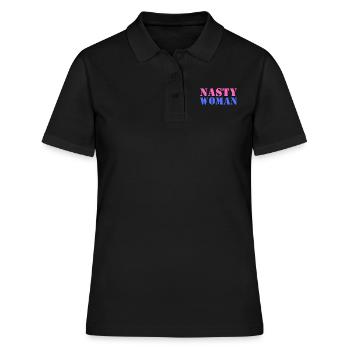 Böse Frau - Frauen Polo Shirt - Schwarz - Vorne - Ailine (174cm)