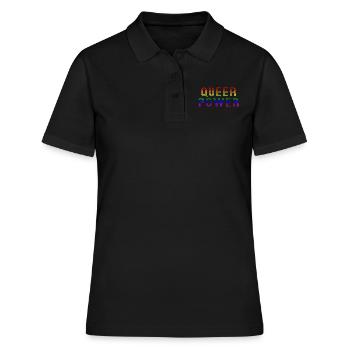 Pouvoir queer - Polo Femme - noir - Devant - Ailine (174cm)