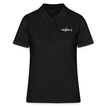 Requin polygone - Polo Femme - noir - Devant - Ailine (174cm)