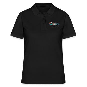 Turn Off - Frauen Polo Shirt - Schwarz - Vorne - Ailine (174cm)