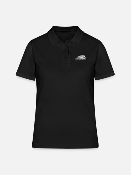 Grenouille lande - Polo Femme - noir