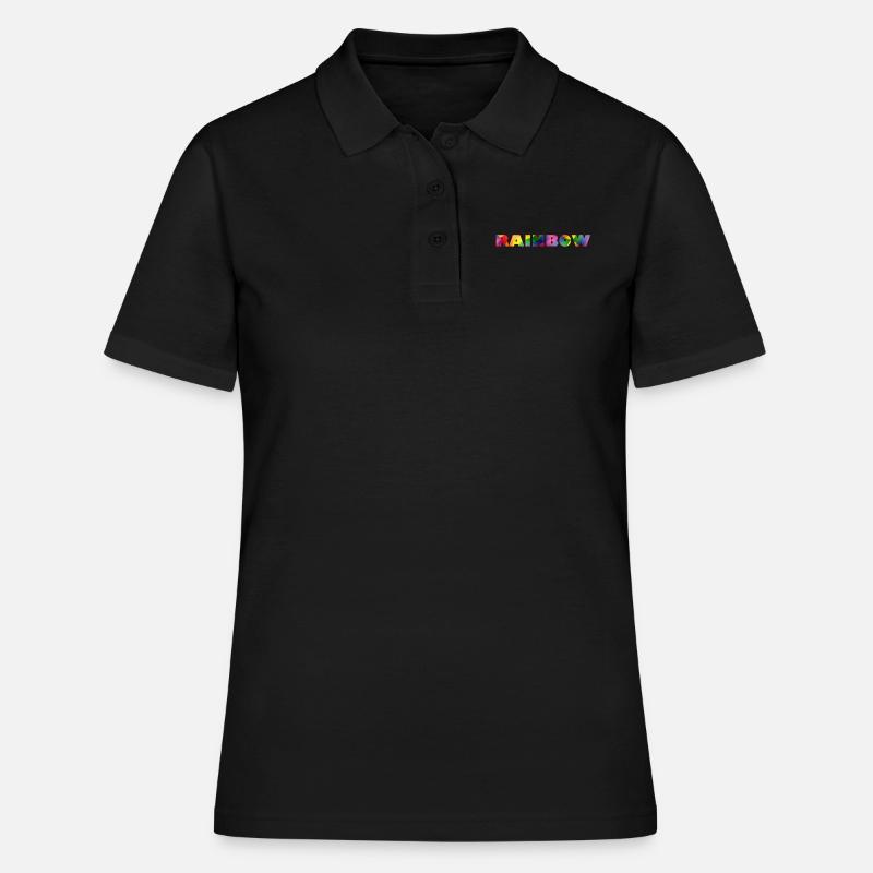 RAINBOW - Women's Polo Shirt - black