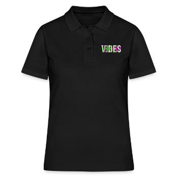 TECHNO VIBES - Polo Femme - noir - Devant - Ailine (174cm)