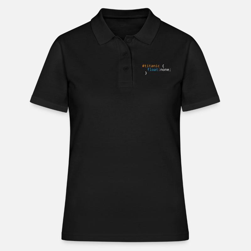 Css Puns - Titanic - Women's Polo Shirt - black