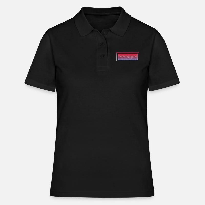 Saved by grace - Women's Polo Shirt - black