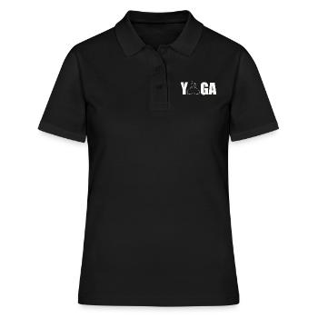 Yoga - zen - Polo Femme - noir - Devant - Ailine (174cm)
