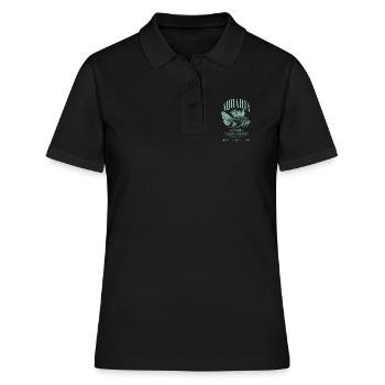 Rotfeuerfisch Marine Fish Keeper Moderne Streetwear - Frauen Polo Shirt - Schwarz - Vorne - Ailine (174cm)