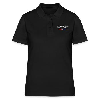 Sieg - Frauen Polo Shirt - Schwarz - Vorne - Ailine (174cm)