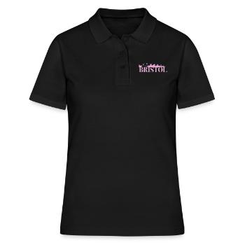 Bristol Angleterre capitale Skyline UK - Polo Femme - noir - Devant - Ailine (174cm)