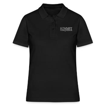 Idée cadeau Cool Mountain Peaks Moments victorieux - Polo Femme - noir - Devant - Ailine (174cm)