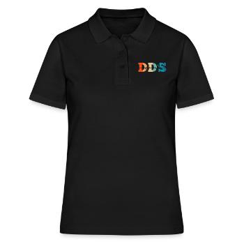 Battement de cœur rétro Doctor of Dental Surgery - Polo Femme - noir - Devant - Ailine (174cm)