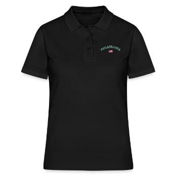 Philadelphie, Amérique, États-Unis - Polo Femme - noir - Devant - Ailine (174cm)
