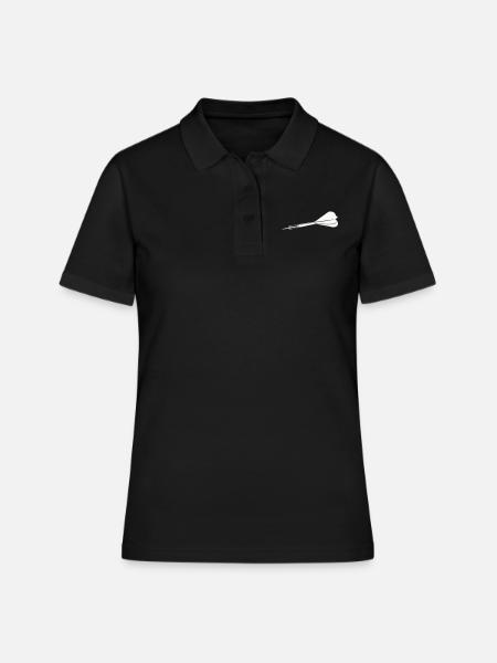 Dartpfeil - Frauen Polo Shirt - Schwarz