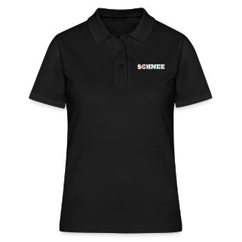 Schnee - Frauen Polo Shirt - Schwarz - Vorne - Ailine (174cm)