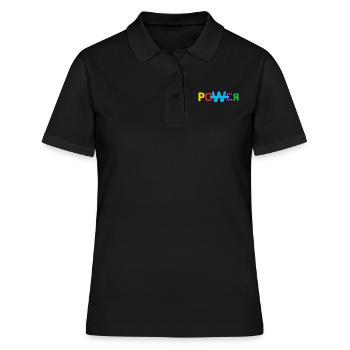 Power Music Grafik Power Music Graphic - Women's Polo Shirt - black - Front - Ailine (174cm)