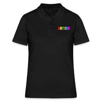 Autismus-Zitat - Frauen Polo Shirt - Schwarz - Vorne - Ailine (174cm)