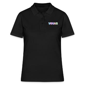 Pastel végétalien - Polo Femme - noir - Devant - Ailine (174cm)