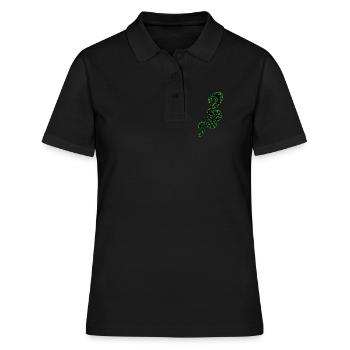 Tuyau vert - Polo Femme - noir - Devant - Ailine (174cm)
