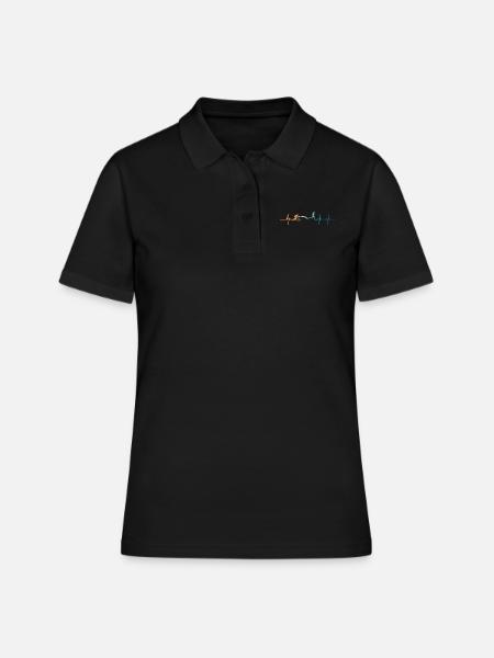 Battement de cœur Triathlon - Polo Femme - noir