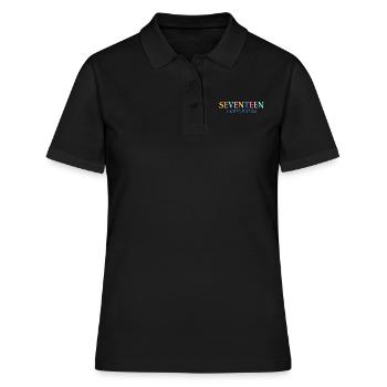 Cadeau 17ème anniversaire dix-sept rétro - Polo Femme - noir - Devant - Ailine (174cm)