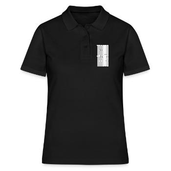 Design du logo Techno Trance - Polo Femme - noir - Devant - Ailine (174cm)