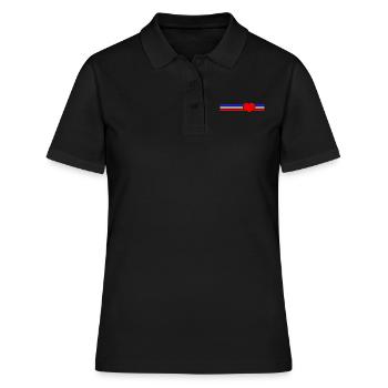 Schleswig-Holstein Herz - Frauen Polo Shirt - Schwarz - Vorne - Ailine (174cm)