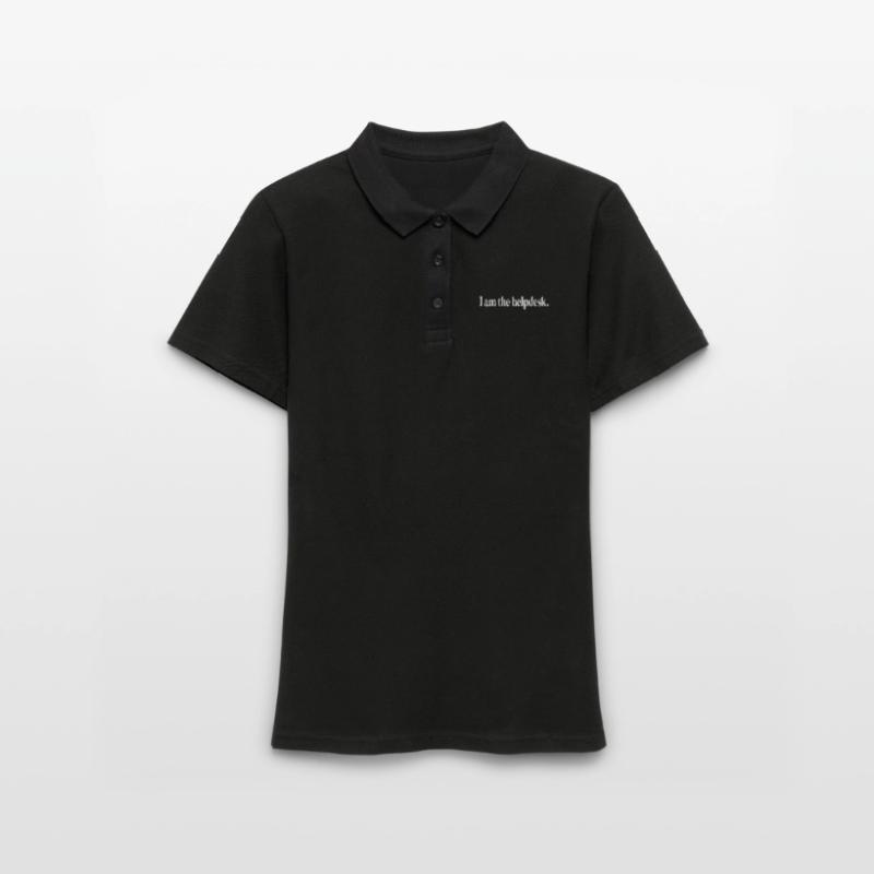 Funny tech computer programmer I am the helpdesk Women's Polo Shirt