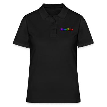 Rosalina - Frauen Polo Shirt - Schwarz - Vorne - Ailine (174cm)