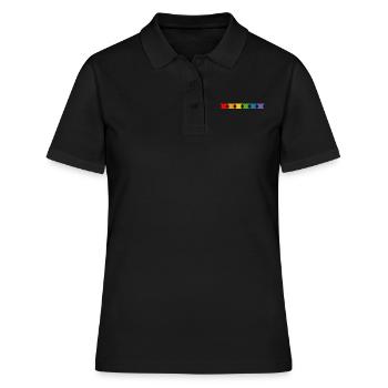 Diabolo arc-en-ciel - Polo Femme - noir - Devant - Ailine (174cm)