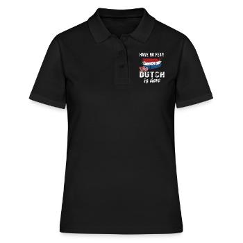 Pays-Bas néerlandais Drapeau néerlandais - Polo Femme - noir - Devant - Ailine (174cm)