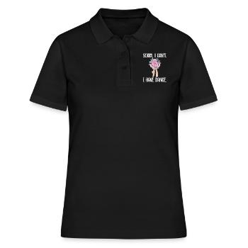 Cadeau de danseuse de ballet ballerine danseuse de ballet - Polo Femme - noir - Devant - Ailine (174cm)