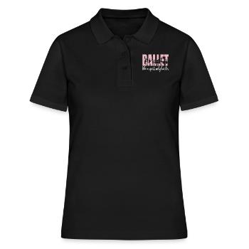 Cadeau de danseuse de ballet ballerine danseuse de ballet - Polo Femme - noir - Devant - Ailine (174cm)