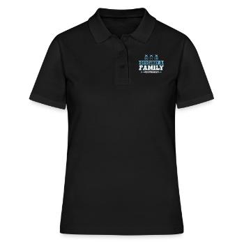 Officiellement une famille - Journée de l’adoption - Polo Femme - noir - Devant - Ailine (174cm)