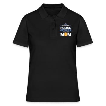 Mein Lieblingspolizist Nennt Mich Mama - Frauen Polo Shirt - Schwarz - Vorne - Ailine (174cm)