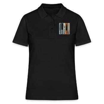 Butcher Knives In Vintage Look - Frauen Polo Shirt - Schwarz - Vorne - Ailine (174cm)