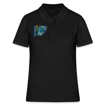 Deutsche Dogge - Frauen Polo Shirt - Schwarz - Vorne - Ailine (174cm)